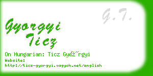 gyorgyi ticz business card